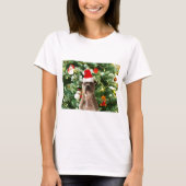 Ornamenten Snowman met Pitbull Dog T-shirt (Voorkant)