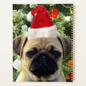 Ornamenten Snowman met Pug Puppy Dog Planner (Achterkant)