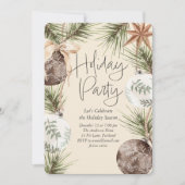 Ornamenten Surround Holiday Party Feestdagenkaart (Voorkant)