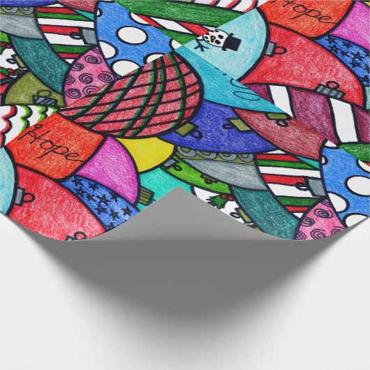 Ornamenten toevoegen cadeaupapier (Hoek)