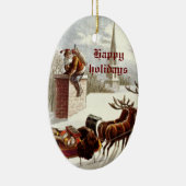  ornamenten van de Santa Claus Reindeer Sleigh (Rechts)