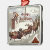 ornamenten van de Santa Claus Reindeer Sleigh (Links)