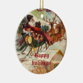  ornamenten van de Santa Claus Reindeer Sleigh (Rechts)