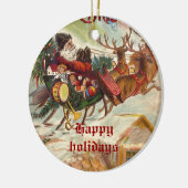  ornamenten van de Santa Claus Reindeer Sleigh (Links)