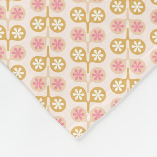 Ornamenten van Floral Fleece Deken (Hoek)
