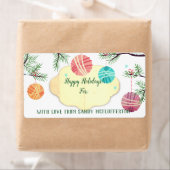 Ornamenten van garen breien haakwerk Kerst sticker (Insitu)