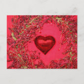 Ornamenten van het hart in een Briefkaart met een  (Voorkant)