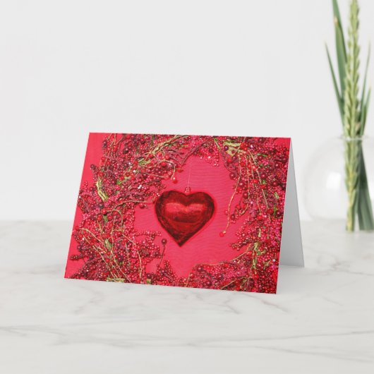 Ornamenten van het hart in een getande Kaart van d (Voorkant)