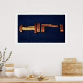 Ornamenten van het zwaard van de schatkist Childer Poster (Keuken)