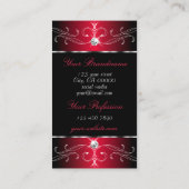  Ornamenten van Novelty Black Red Jwelen Foto Visitekaartje (Achterkant)