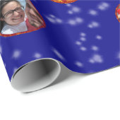 Ornamenten voor kerstbal 6 Foto's D-Navy Cadeaupapier (Rol Hoek)