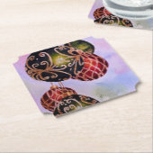 Ornamenten voor kerstbal kartonnen onderzetters (Gekanteld)