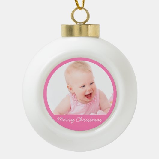 Ornamenten voor kerstbal met Baby (Voorkant)