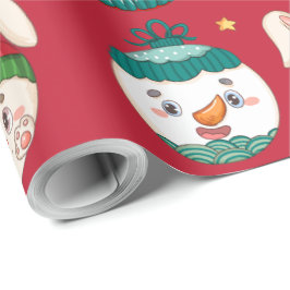 Ornamenten voor kerstCartoon Cadeaupapier