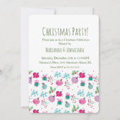 Ornamenten voor kerstdagen met waterkleurige feest kaart (Voorkant)