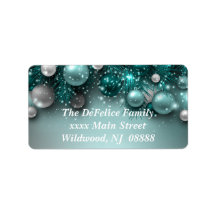 Ornamenten voor kerstfeestdagen - Blauwgroen - Aan