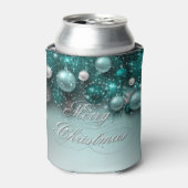 Ornamenten voor kerstfeestdagen - Blauwgroen Blikjeskoeler (Blikje Voorkant)