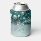 Ornamenten voor kerstfeestdagen - Blauwgroen Blikjeskoeler (Blikje Achterkant)