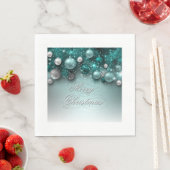 Ornamenten voor kerstfeestdagen - Blauwgroen Servetten (Insitu)