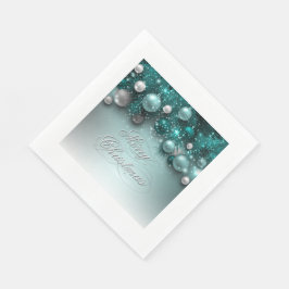 Ornamenten voor kerstfeestdagen - Blauwgroen Servetten
