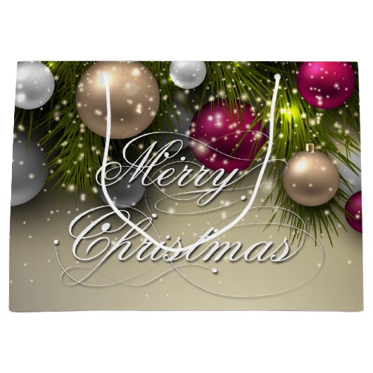 Ornamenten voor kerstfeestdagen - Multi Large Cadeautasje (Voorkant)