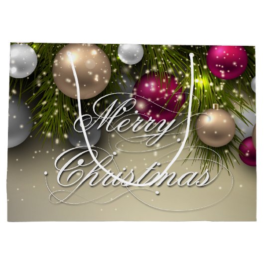 Ornamenten voor kerstfeestdagen - Multi Large Cadeautasje (Achterkant)