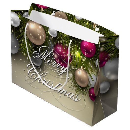 Ornamenten voor kerstfeestdagen - Multi Large Cadeautasje (Achterkant Gekanteld)