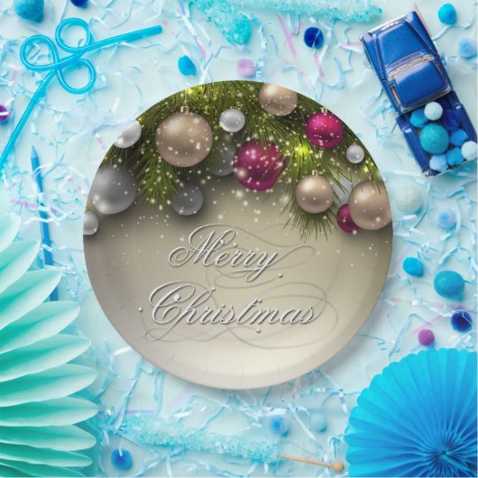 Ornamenten voor kerstfeestdagen - Multi Papieren Bordje (Feest)