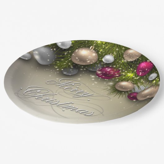 Ornamenten voor kerstfeestdagen - Multi Papieren Bordje (Gekanteld)