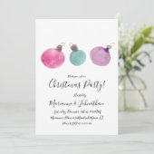 Ornamenten voor kerstfeestelijke Waterverf met han Kaart (Staand voorkant)