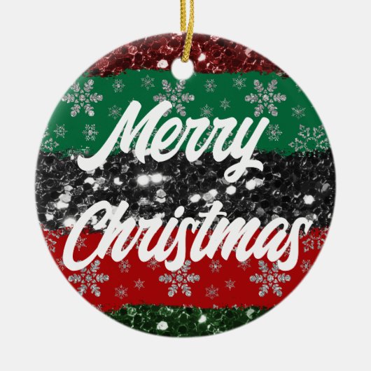 Ornamenten voor kerstkerstbomen met Afrikaanse kle (Voorkant)