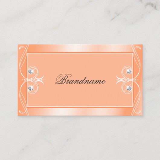  Ornamenten voor mousserende diamanten Visitekaartje (Voorkant)