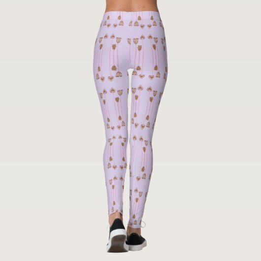 Ornamenten voor ontbijtkoek leggings (Achterkant)