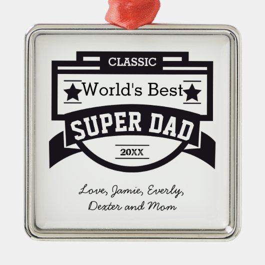 Ornamenten voor persoonlijk uitgereikte beste vade (Voorkant)