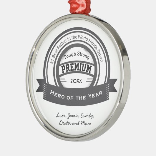 Ornamenten voor persoonlijk uitgereikte beste vade (Links)