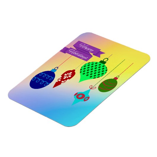 ornamenten voor Prettige feestdagen en hantering Magneet (Linkerzijde)