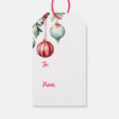  Ornamenten Vrolijk Kerstcadeau Label Cadeaulabel (Achterkant)