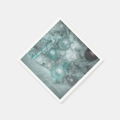 Ornamenten Vrolijk Kerstfeest Blauwgroen Groene Bo Servet (Hoek)