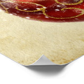  Ornamenten "Vrolijk kerstfeest" Poster (Hoek)