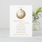 Ornamentenuitwisseling Kerstfeest Kaart (Staand voorkant)