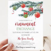 Ornamentenuitwisseling Kerstfeest Kaart