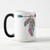 ornamentievrije veren hangen met boho-stijl magische mok (Links)