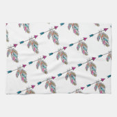 ornamentievrije veren hangen met boho-stijl theedoek (Horizontaal)