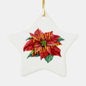 OrnamentKeramiek, Star Ornament, vakantiekeraar Keramisch Ornament (Achterkant)