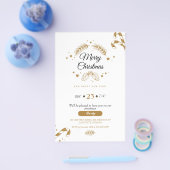 Ornaments Kerstparty Invitation Flyer (Enkel)