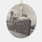Ornaments Ore Freighter  Soo Locks Michigan Keramisch Ornament (Links)