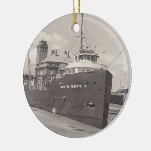 Ornaments Ore Freighter  Soo Locks Michigan Keramisch Ornament (Links)