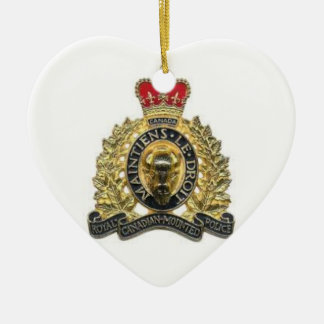 Ornance core heart rcmp keramisch ornament