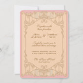 Ornate Art Nouveau Wedding Invitation Kaart (Voorkant)