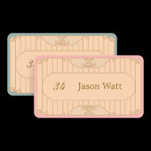 Ornate Art Nouveau Wedding Plaatskaartje